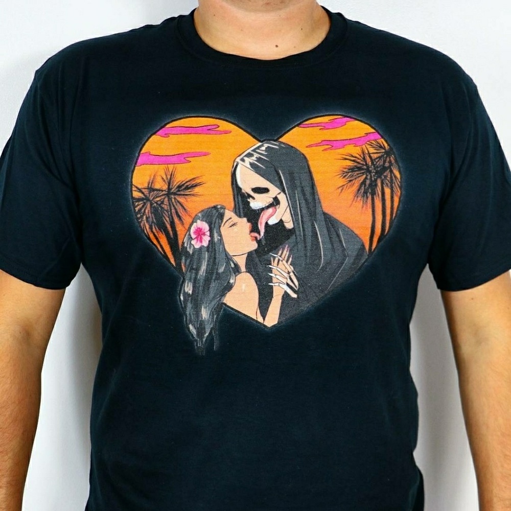 Love & Death Embrace T Shirt